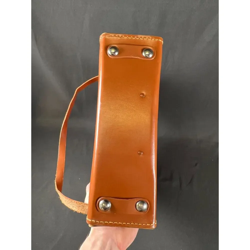 Vintage Leather Carrying Case Bag For Polaroid Land Camera Hipster - Case Only
